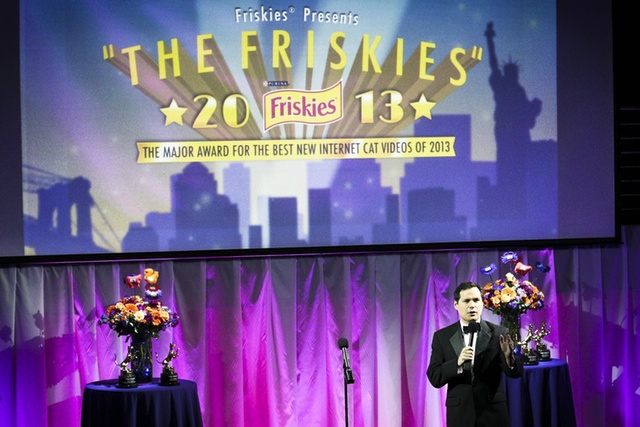 The Friskies live awards show stage
