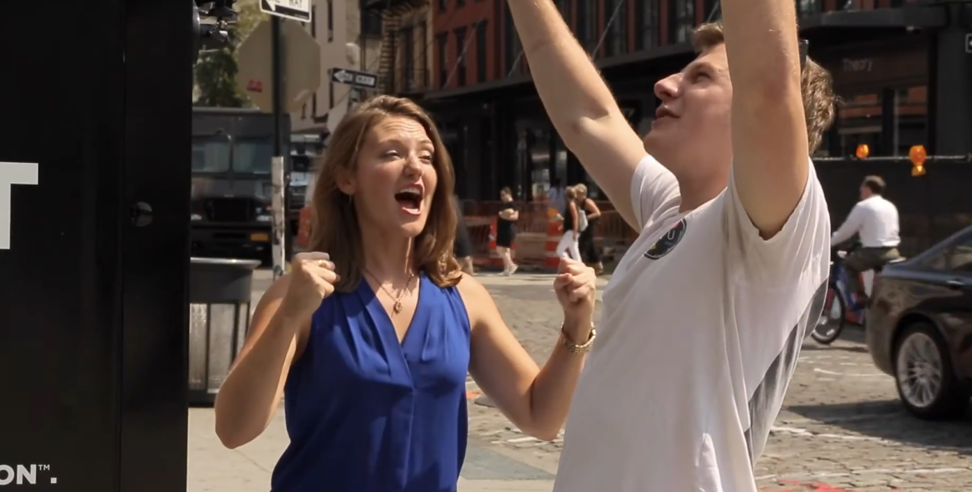 Participants reacting to the K-Y Duration activation