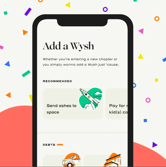 The Add a Wysh mobile experience